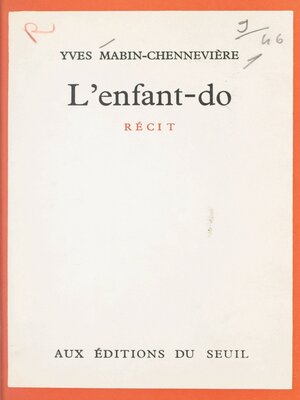cover image of L'enfant-do
